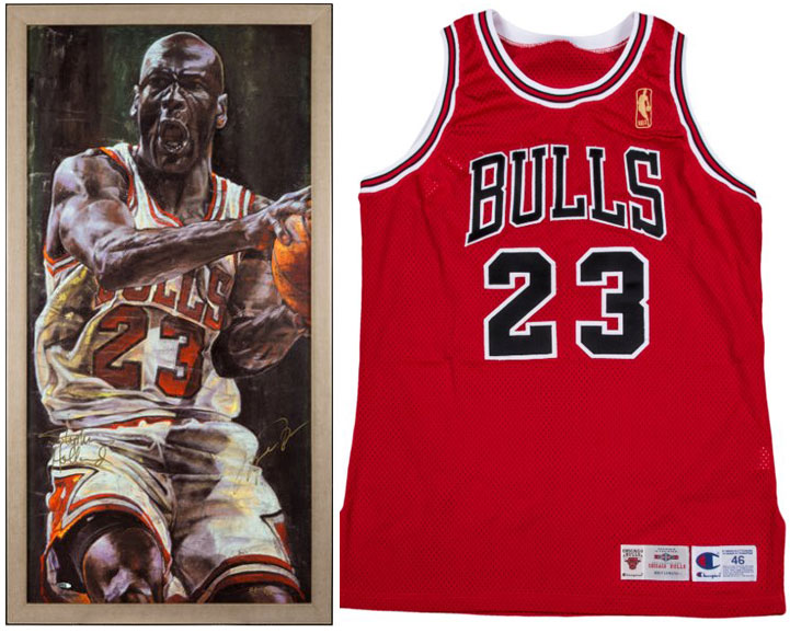 Painting and jersey