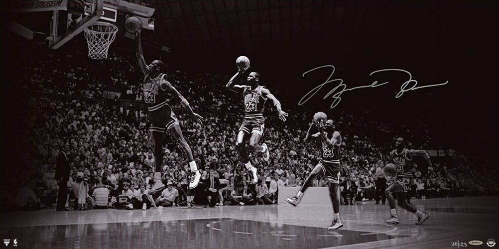 Autographed jump composite